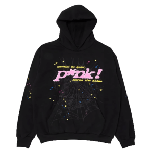 Sp5der Pink Hoodie ‘Black’