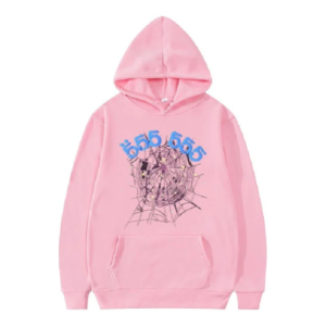 Pink Sp5der 555 Hoodie